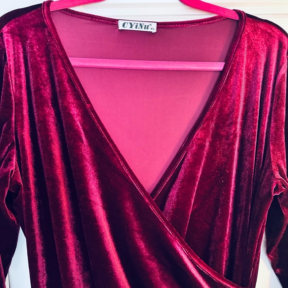 Velvet party dress  size XL - Picture 4 of 5